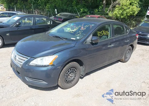 2014 Nissan Sentra Fe+ S/Fe+ Sv/S/Sl/Sr/Sv z USA, uszkodzony, nr VIN 1N4AB7APXEN854352